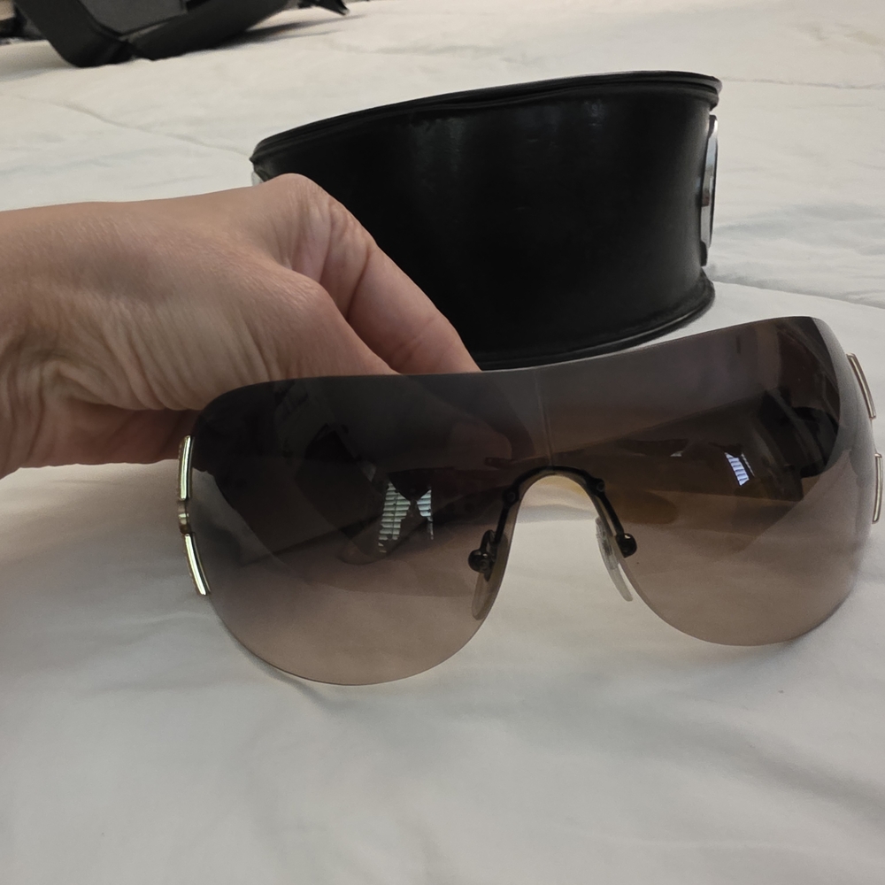 Bulgari Women's Sunglasses - Cream and Brown